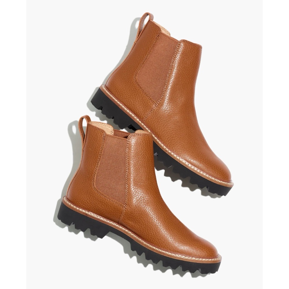 Maxwell The Citywalk Lugsole Chelsea Boot in Leather Size 8 English Saddle